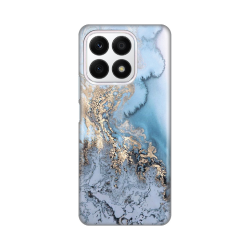 Silikonska futrola print za Huawei Honor X8a Blue Gold Marble.