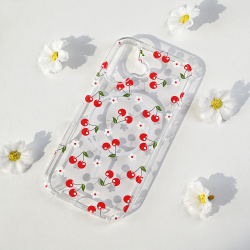 Futrola print Magsafe za iPhone 17 Cute Cherries.