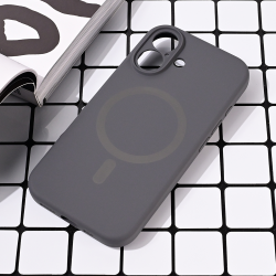 Futrola Magsafe Pure color za iPhone 16 6.1 siva.