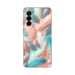 Silikonska futrola print za Samsung A175 Galaxy A17 Pastel Feathers.