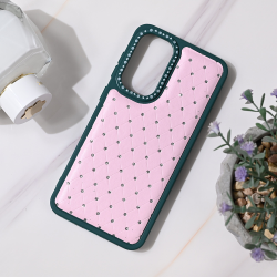 Futrola Bling za Samsung A566 Galaxy A56 5G zeleno roze.