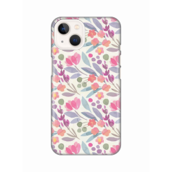 Silikonska futrola print za iPhone 13 Watercolor Flowers.