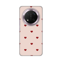 Silikonska futrola print za Huawei Honor Magic 7 lite Beige Hearts.