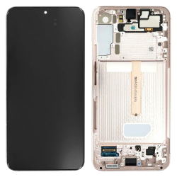 LCD Displej / ekran za Samsung S906/Galaxy S22 Plus 5G + touchscreen + frame Pink Gold Service Pack ORG/GH82-27500D.