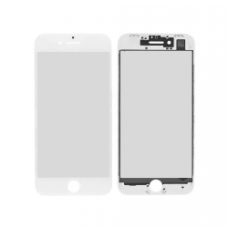 Staklo touchscreen-a + frame + OCA + polarizator za iPhone 8/SE (2020) Belo (Crown Quality).