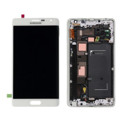 LCD Displej / ekran za Samsung N915FY Galaxy Note Edge+touch screen+frame beli Service Pack ORG.