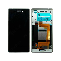 LCD Displej / ekran za Sony Xperia M4 Aqua/E2303+touch screen crni+frame zlatni SPO SH.