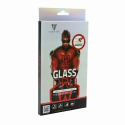 Staklena folija glass Monsterskin PRO 9H za iPhone 14 crna (MS).