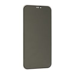 Staklena folija glass PRIVACY 2.5D full glue za Iphone 12 Pro Max (6.7) crna (MS).