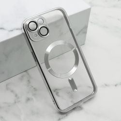 Futrola CAMERA PROTECT MagSafe za iPhone 15 Plus srebrna (MS).