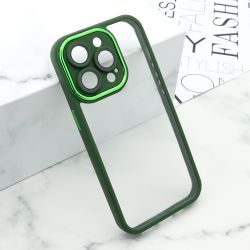 Futrola providna SHINING CAMERA za iPhone 14 Pro (6.1) zelena (MS).