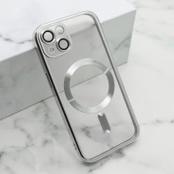 Futrola CAMERA PROTECT MagSafe za iPhone 15 srebrna (MS).