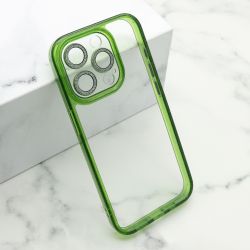 Futrola DIAMOND LENS za iPhone 15 Pro (6.1) zelena (MS).