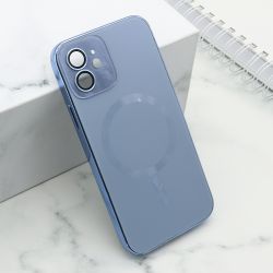 Futrola ELEGANT METAL MAGSAFE za iPhone 12 svetlo plava (MS).