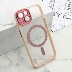 Futrola DIAMOND MagSafe za iPhone 14 (6.1) roze (MS).