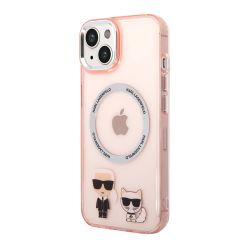 Futrola Karl Lagerfeld Magsafe With Ring za Iphone 14 Plus pink Full ORG (KLHMP14MHKCP) (MS).