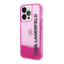Futrola Karl Lagerfeld Liquid Glitter Elong Hard za Iphone 14 Pro pink Full ORG (KLHCP14LLCKVF) (MS).