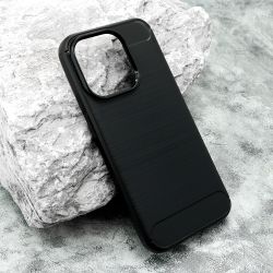 Silikonska futrola BRUSHED za iPhone 15 Pro (6.1) crna (MS).