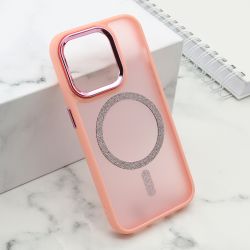 Futrola SHINING MAGSAFE za iPhone 15 Pro (6.1) roze (MS).