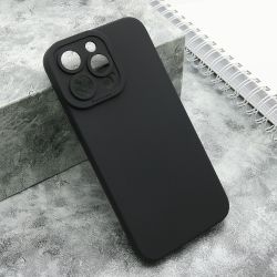 Silikonska futrola Pro Camera za iPhone 15 Pro Max (6.7) crna (MS).