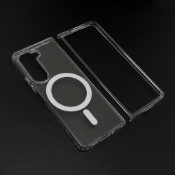 Futrola STANDARD MagSafe za Samsung F946 Galaxy Z Fold 5 5G providna (bela) (MS).