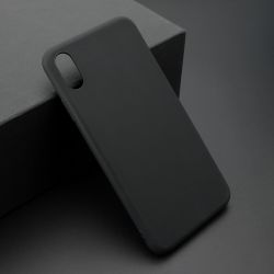 Futrola ultra tanki KOLOR za iPhone XS Max crna (MS).