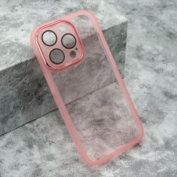 Futrola Transparent COLOR za iPhone 14 Pro (6.1) roze (MS).