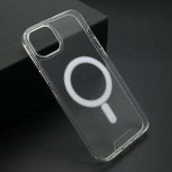Futrola STANDARD MagSafe za iPhone 15 Plus (6.7)providna (bela) (MS).