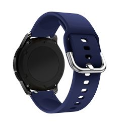 Narukvica za smart watch Silicone Solid 22mm tamno plava (MS).