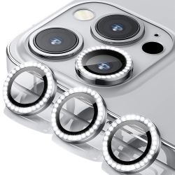 Zastita za kameru DIAMOND PREMIUM za Iphone 14 Pro/iPhone 14 Pro Max srebrna (MS).
