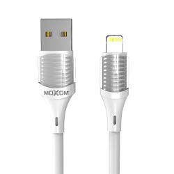 USB data kabl Moxom MX-CB109 3A lightning 1m beli (MS).