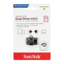 USB Flash memorija SanDisk Ultra Dual drive 64GB m3.0 Grey (MS).