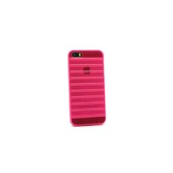 Silikonska futrola Rib za iPhone 5 pink.