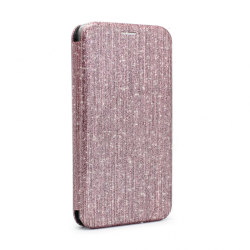 Futrola Flip Crystal za iPhone XS Max roze.