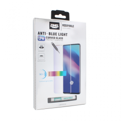 Staklena folija glass Rockymile UV Anti Blue Full Glue + Lampa za Samsung N970F Galaxy Note 10.