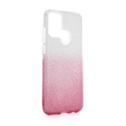 Futrola Double Crystal Dust za Huawei Honor 9A roze srebrna.