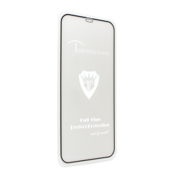 Staklena folija glass 2.5D full glue za iPhone 12 Pro Max 6.7 crni.