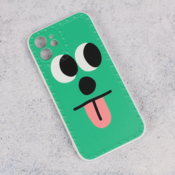 Futrola Smile face za iPhone 12 6.1 zelena.