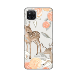 Silikonska futrola print Skin za Samsung A125F Galaxy A12 Flower Deer.