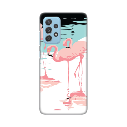 Silikonska futrola print za Samsung A525 Galaxy A52 4G/A526 Galaxy A52 5G/A528B Galaxy A52s 5G Pink Flamingos.