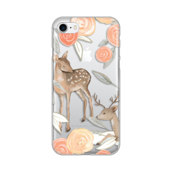 Silikonska futrola print Skin za iPhone 7/8/SE (2020)/SE (2022) Flower Deer.