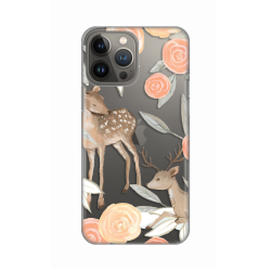 Silikonska futrola print Skin za iPhone 13 Pro Max 6.7 Flower Deer.