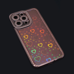 Futrola Heart IMD za iPhone 13 Pro roze.