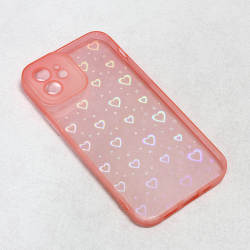 Futrola Heart Color IMD za iPhone 12 6.1 roze.