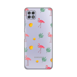 Silikonska futrola print Skin za Samsung A226 Galaxy A22 5G Flamingos.
