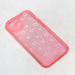 Futrola Heart Color IMD za iPhone 13 roze.