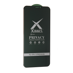Staklena folija glass X mart 9D Privacy za iPhone 11 Pro.