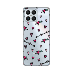 Silikonska futrola print Skin za Huawei Honor X8 Heart Pattern.