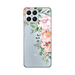 Silikonska futrola print Skin za Huawei Honor X8 Gentle Rose Pattern.