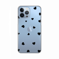 Silikonska futrola print Skin za iPhone 13 Pro Max 6.7 Hearts.